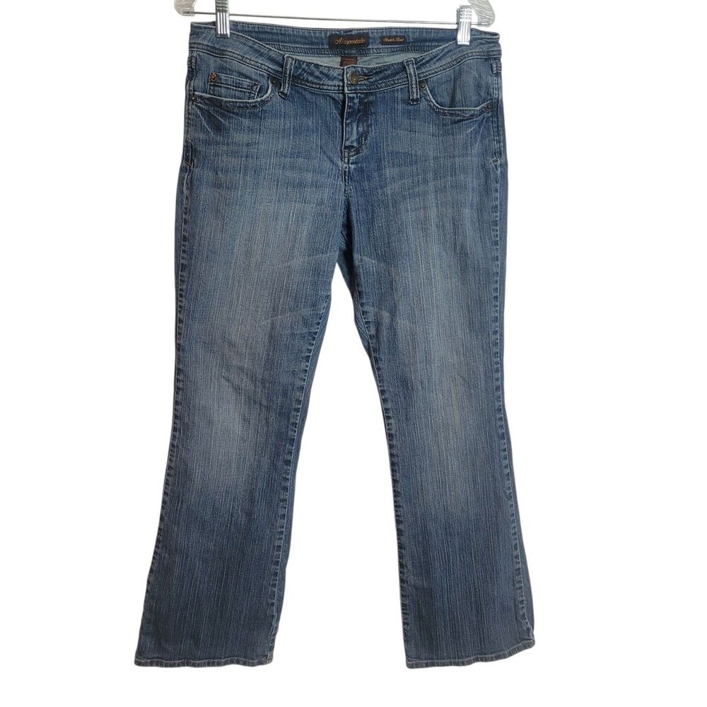 Aeropostale Women's Y2K Stretch Boot Cut Jeans Blue Denim Low Rise Size 9 / 10